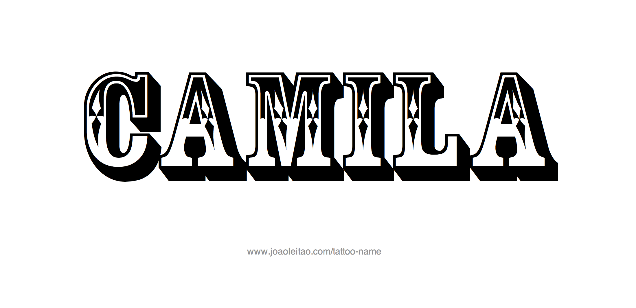Camila Name Tattoo Designs